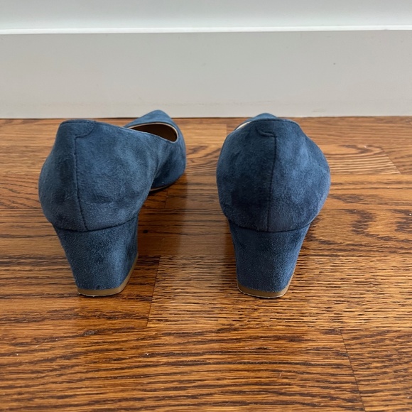 M.Gemi Speranza pointed toe block heel in blue, size 37.5 (US 7.5) - Picture 3 of 6